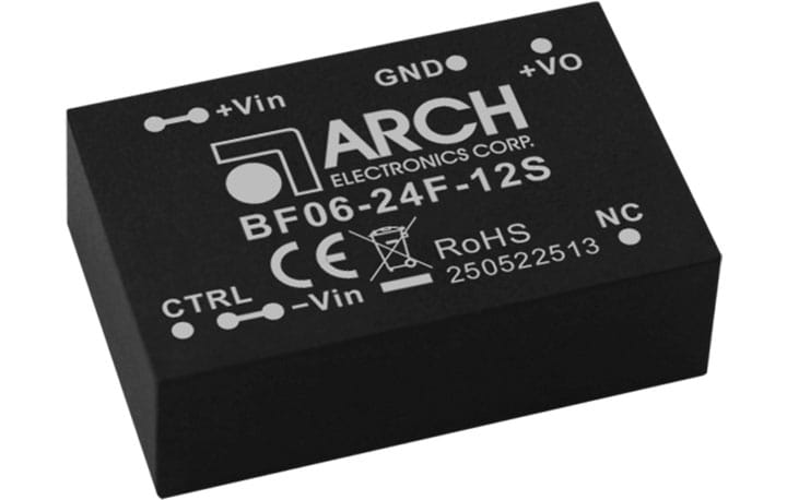 Arch DC-DC Converter-serier kraftfulla lösningar BF06