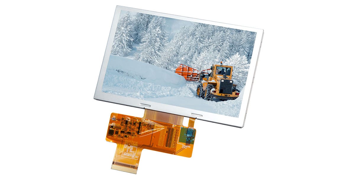 Tianma 5 tum WVGA TFT_LCD med hög ljusstyrka och brett temperaturområde